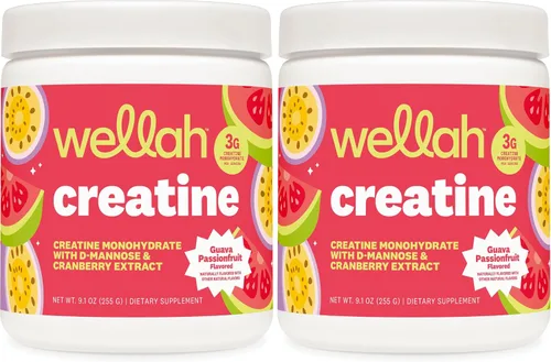 Vista 12 de Wellah Creatina para mujer (Blue Hawaii) 50 porciones, 0.11 onzas por porción Con diente de león y extracto de arándano