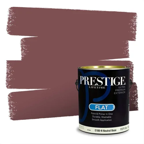 Vista 522 de Prestige Paints Pintura exterior e imprimación en uno, 1 galón, plano, coincidencia comparable de Valspar* Amber Rose*