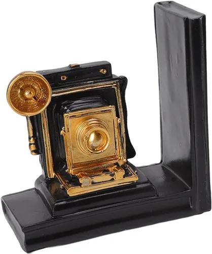 Vista 4 de Resin Movie Projector Shelf Book Ends Decorative Bookend Study Home Office