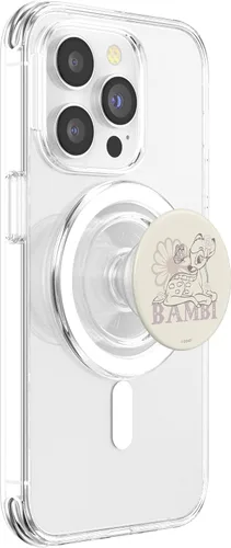 Vista 3 de Disney Bambi Simple Flower Portrait PopSockets MagSafe PopGrip para iPhone