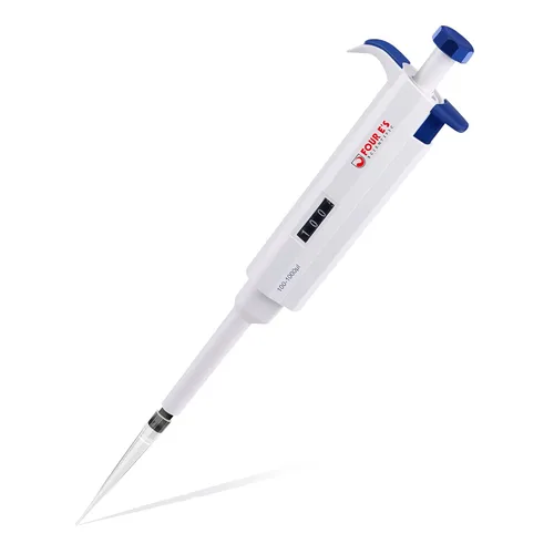 Vista 9 de Micropipeta de 10 mL, micropipetas de laboratorio de un solo canal de 1-10 mL, volumen variable ajustable para laboratorio líquido científico