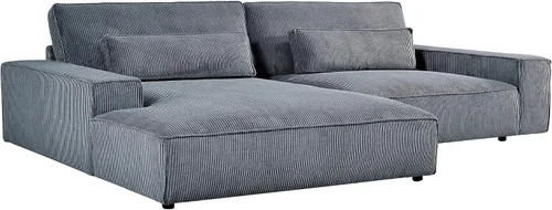 Vista 8 de Container Furniture Direct Luxe - Sofá modular de dos piezas de gran tamaño para sala de estar, sofá en forma de L con diván, tapizado con tela
