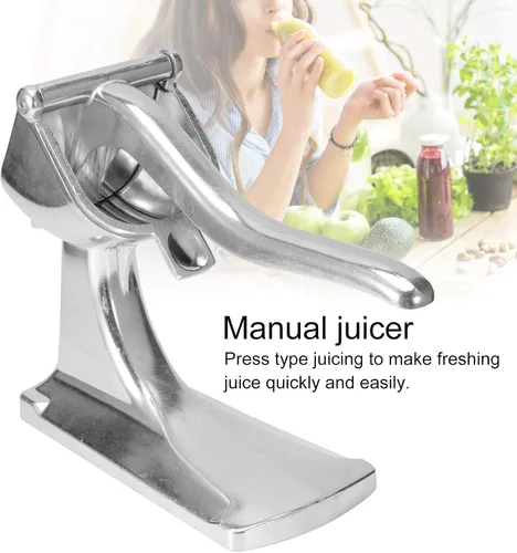 Vista 2 de Estink Prensa de cítricos Exprimidor de cítricos Exprimidor manual de limón Exprimidor de mano de aleación de aluminio Exprimidor de mano Extractor