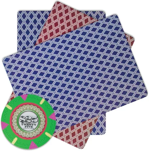 Vista 3 de Claysmith Gaming The Mint Poker Chip - Compuesto de arcilla pesada de 0.48 oz, paquete de 50 ($25 verde)