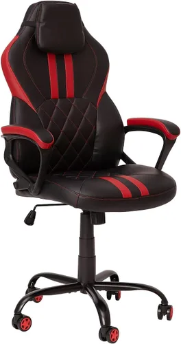 Vista 20 de Flash Furniture X20 - Silla giratoria de policarbonato ergonómica y ajustable con respaldo completamente reclinable en LeatherSoft negro