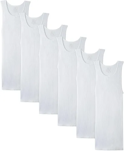 Vista 4 de Fruit of the Loom - Camiseta sin etiquetas si mangas para hombre