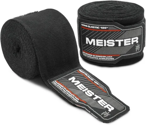 Vista 20 de Vendas para mano semielásticas de 180 pulgadas Meister Adult, vendas para MMA (artes marciales mixtas) y boxeo (par) todos