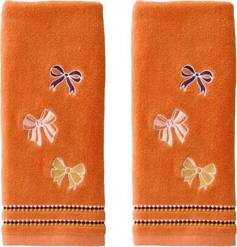 Vista 19 de SKL Home Juego de 2 toallas de mano bordadas con corona de otoño y Acción de Gracias, 100% algodón, decoración para baño, cocina, bar y regalo