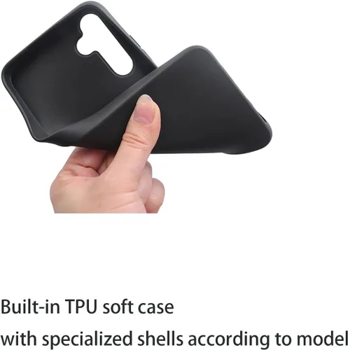 Vista 2 de Funda compatible con OnePlus Ace 3V, compatible con 1+ Ace 3V 5G de piel sintética, tarjeteros con cierre magnético, color negro