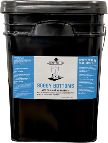 Vista 5 de Soggy Bottoms - Mezcla de semillas para parcelas de alimentos, 1/3 acre o 3 acres, una mezcla de nabos y trébol tolerante a la humedad, sobrevive