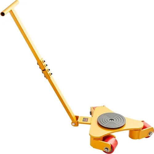 Vista 9 de VEVOR Patín para maquinaria Dolly, 3T/6614 LBS Vehículo para mover maquinaria industrial con asa, Patín para mover maquinaria de acero al carbono