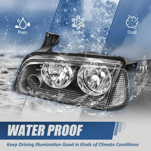Vista 6 de Faros HL-OH-CHA05-4P-VR, Negro (black Housing)