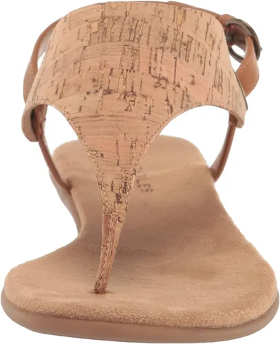 Vista 2 de Aerosoles Sandalia plana para mujer en Conchlusion, Cork Combo, 9 Wide, Combo corcho