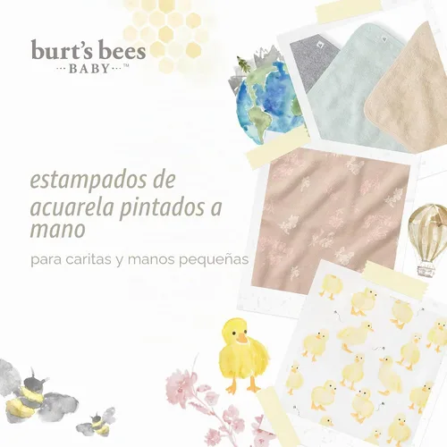 Vista 7 de Burt's Bees Baby Paños para bebés, 100% algodón orgánico de 9 x 9 pulgadas Tejido de rizo en la nube