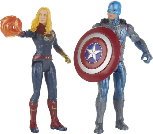 Vista 3 de Marvel Avengers: Endgame Captain America & Captain 2 Pack Personajes de Cinematic Universe Mcu Movies