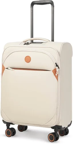 Vista 12 de Verage Cambridge - Maleta ligera con ruedas giratorias expandibles, Negro -, Conjuntos de equipaje negro Softside