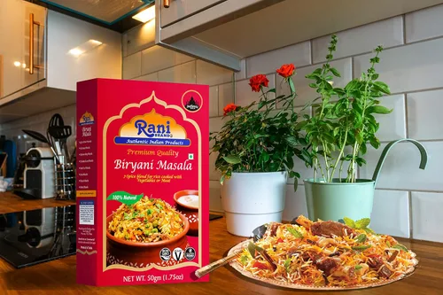 Vista 3 de Rani Biryani Masala Curry (mezcla de 7 especias para platos de arroz indio, pullao/pilau) 1.75 onzas (1.76 oz) ~ Todo natural Vegano Sin