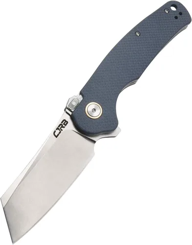 Vista 8 de CJRB - Navaja de bolsillo con hoja de acero AR-RPM9 de 3.3 pulgadas, mango Mango negro G10