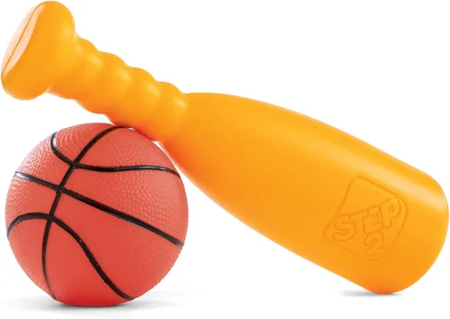 Vista 5 de Step2 Centro de actividades Sports-Tastic, juego deportivo para niños pequeños, tobogán para interiores y exteriores, gimnasio de juegos incluye