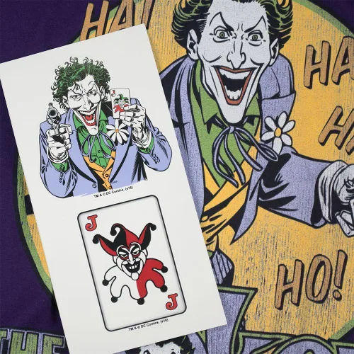 Vista 6 de Popfunk Classic The Joker Supervillain T Shirt & Stickers