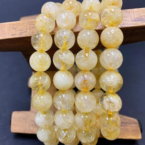 Vista 200 de Gem Avenue Handmade Round Bead Stretch Bracelet Unisex Natural Stone Beaded Jewelry for Men & Women, Elastic Wristband for Daily Wear