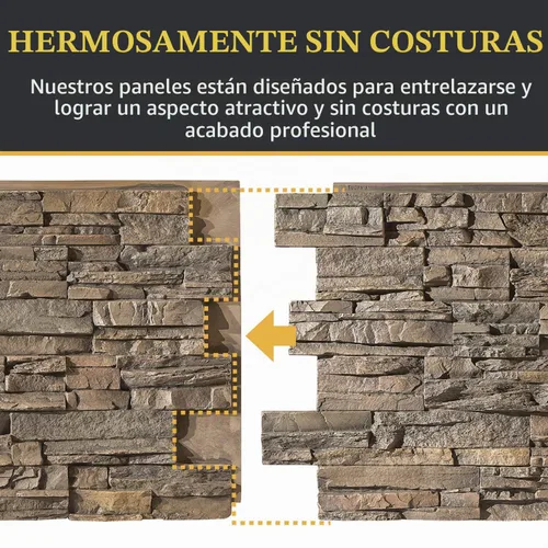 Vista 7 de AZ Faux Paneles de revestimiento de pared de poliuretano de alta densidad para decoración interior y exterior Panel de revestimiento de piedra