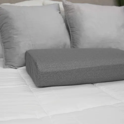 Vista 6 de SensorPEDIC Almohada de espuma viscoelástica ajustable de gran tamaño, color gris (73562)