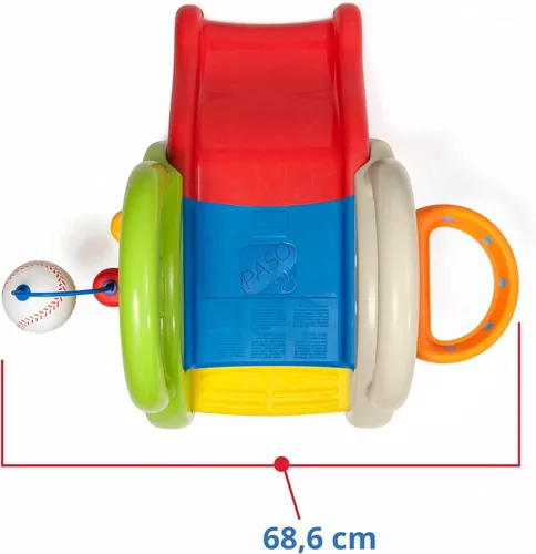 Vista 7 de Step2 Centro de actividades Sports-Tastic, juego deportivo para niños pequeños, tobogán para interiores y exteriores, gimnasio de juegos incluye