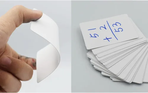 Vista 7 de Yuanhe Naipes en blanco para escribir en tamaño de póquer 216PCS tarjetas flash imprimibles para juegos de bricolaje