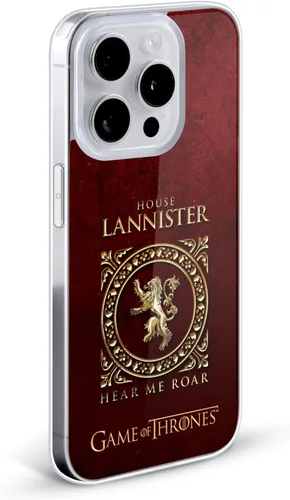 Vista 2 de Producto oficial de HBO Game of Thrones metálico Sigils Soft Gel Case para iPhone de Apple 7 Plus/8 PLUS, Lannister