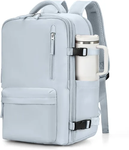 Vista 26 de VGCUB Mochila grande de viaje para trabajo, negocios, mochila para computadora portátil aprobada para vuelo, para mujeres y hombres, mochila