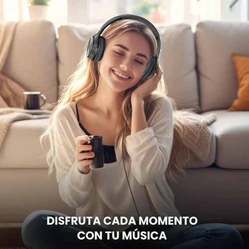Vista 7 de Cowyawn Auriculares USB C con cable, auriculares USB C con cable con micrófono, control de volumen, sonido estéreo HD, auriculares USB tipo C Negro