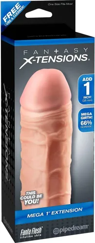 Vista 3 de Pipedream Fantasy X-Tensions Mega, carne, 1 pulgada
