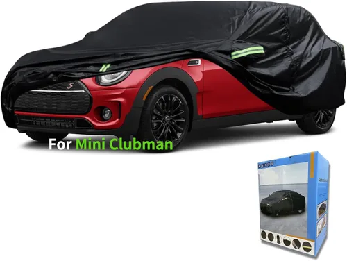 Vista 16 de Funda a medida para automóvil mini-auto, 7 capas de cubierta impermeable para todo tipo de clima, para exteriores, cubierta completa contra la Negro
