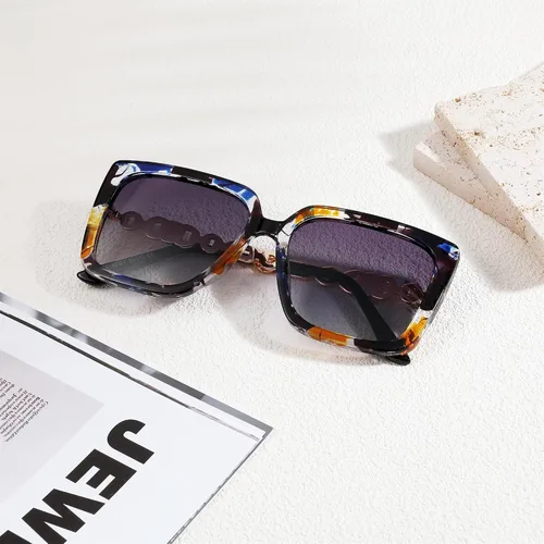 Vista 4 de FEISEDY Gafas de sol polarizadas de moda para mujer, estilo vintage, de gran tamaño, cuadradas, protección UV400, B0003