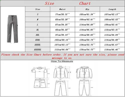Vista 5 de Pantalones cargo para hombre, holgados, a la moda, pantalones atléticos, casuales, holgados, pantalones de carga rectos, pantalones deportivos