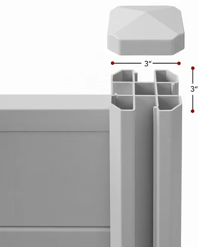 Vista 6 de Casafield Pantalla de privacidad de 42 x 42 pulgadas – Panel de valla de vinilo para exteriores para CA/papelera/equipo de piscina, color gris