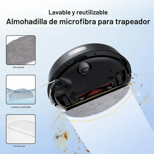 Vista 7 de Piezas de repuesto para aspiradora robot Roborock Q7 M5/M5+, Q7 L5/L5+ Q7M5-19Pcs Kit - Negro