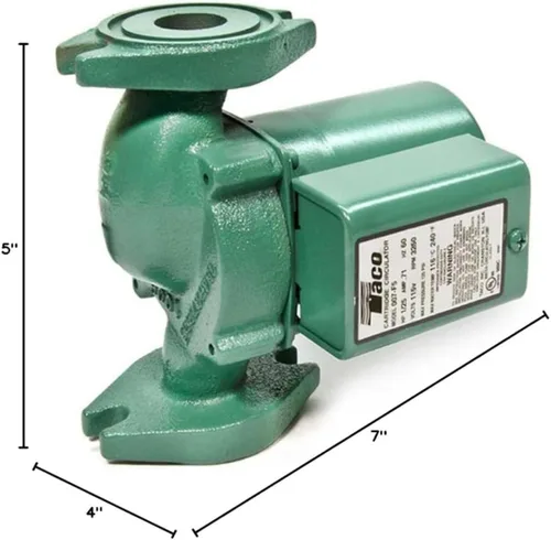 Vista 6 de Taco 007-F5-7IFC Bomba de circulación de hierro fundido con control de flujo integral (2 paquetes))