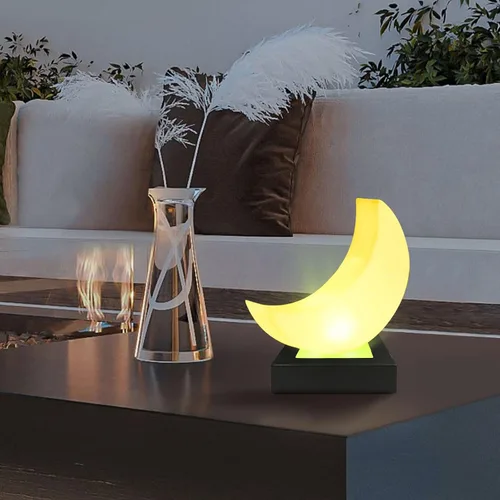 Vista 5 de Base cuadrada de soporte de luz LED de 2 piezas, pantalla multicolor de 3 pulgadas para cristal de cristal (negro)