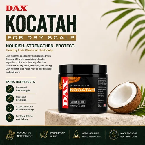 Vista 3 de Dax Kocatah - Tarro de cuero cabelludo seco, 14 onzas (14.0 fl oz)