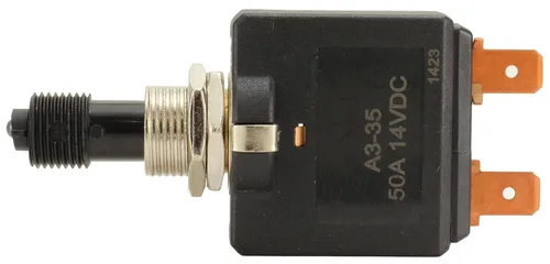 Vista 3 de Fastronix 50A Interruptor de empuje/tracción con indicador LED azul