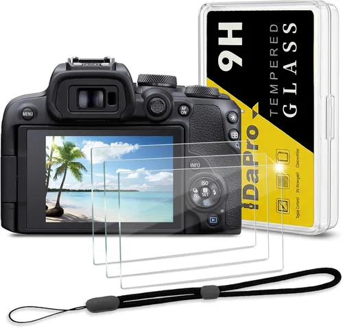 Vista 10 de iDaPro 2 protectores de pantalla para Canon EOS R1/EOSR1 + [2 piezas] Protector de pantalla de vidrio superior, vidrio templado, dureza 9H