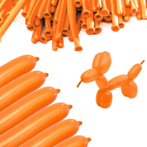 Vista 9 de 260 globos largos de Aragón (100 piezas) para animales de globo, diseño de forma de animal torcido de látex, globos mágicos largos para fiestas