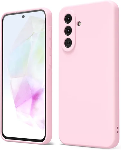 Vista 193 de oakxco Funda para teléfono Samsung Galaxy A12 con agarre de silicona líquida, linda delgada fina suave cubierta de gel de goma TPU lisa para mujeres