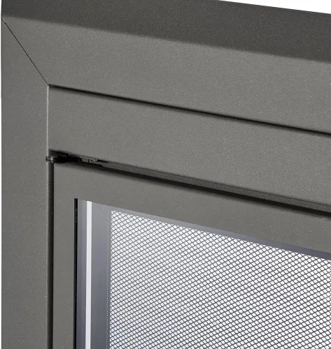 Vista 8 de UniFlame - Logan - Puertas de chimenea estilo gabinete con vidrio templado ahumado