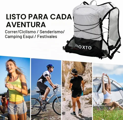 Vista 8 de IX INOXTO Running Vest Hydration Backpack, Lightweight Running Backpack Gris