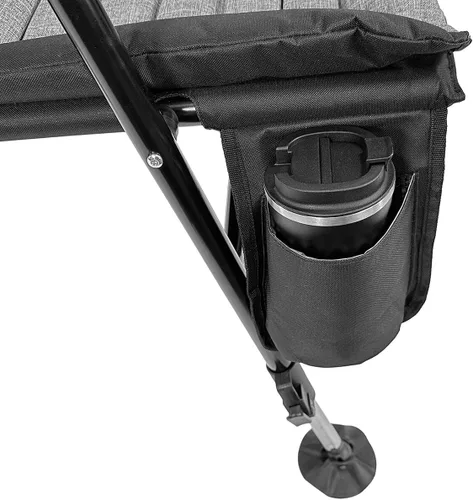 Vista 2 de Kuma Outdoor Gear Silla fuera de la rejilla, gris jaspeado, 832-KM-OGC-HG
