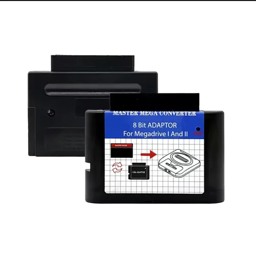 Vista 5 de Master System Adapter & 1000 Games Cartridge,Play Retro 8-Bit Games on Genesis,SEGA Mega Drive Compatible,Classic Gaming Bundle