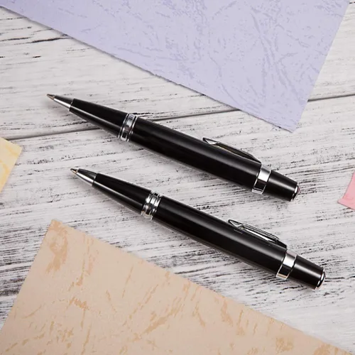 Vista 5 de Mini bolígrafo de metal para escritura suave, 0.039 in, tinta negra, bolígrafo de firma para hombres, mujeres, escuela, oficina, negocios